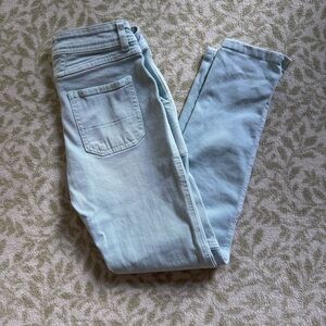CLOSED Denim Francesca Moto Skinny Jeans Light Wash Size 24